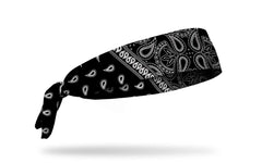Black Lightning Flex Tie Headband