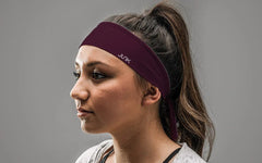 Dark Maroon Flex Tie Headband