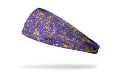 Purple Gold White Splatter Big Bang Lite Headband