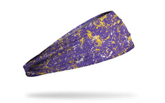 Purple Gold White Splatter Big Bang Lite Headband
