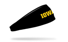 University of Iowa: Wordmark Black Big Bang Lite Headband