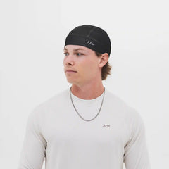 Jet Black Skull Cap